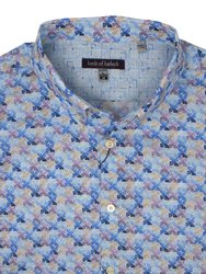 Morris Geo Floret Blue Shirt