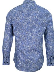 Morris Pow Paisley Shirt - Blue
