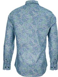Morris Pow Paisley Shirt - Clover