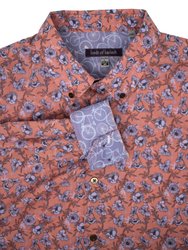Morris Sussex Floral Shirt Cinnamon