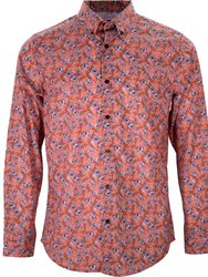 Morris Sussex Floral Shirt Cinnamon - Sussex Floral Cinnamon