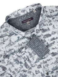 Morris Vintage Shirt Toile Ice