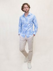 Nigel Cutout Oxford Shirt - Blue