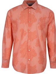 Nigel Cutout Oxford Shirt - Melon - Nigel Cut Oxford Melon