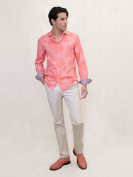 Nigel Cutout Oxford Shirt - Melon