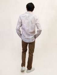 Nigel Cutout Oxford Shirt - Pumice