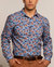 Nigel Floral Stems Shirt Blue