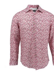 Nigel Linen Ashton Floral Pink - Floral Pink