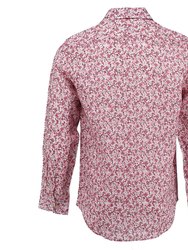 Nigel Linen Ashton Floral Pink