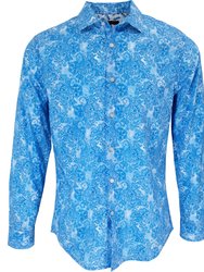 Nigel Paisley Wave Shirt In Blue