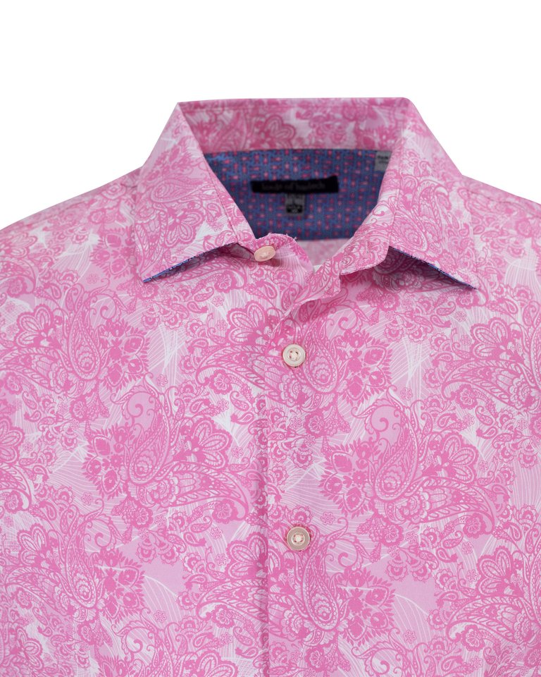 Nigel Paisley Wave Shirt In Pink