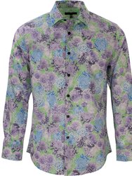 Nigel Patio Floral Shirt Green - Patio Floral Green