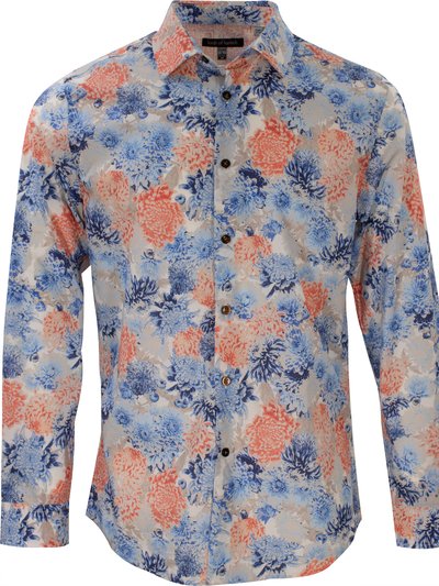 Lords of Harlech Nigel Patio Floral Shirt Sky product