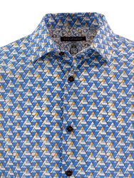 Nigel Triangles Blue Shirt