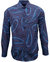 Norman Caserta Paisley Shirt - Navy