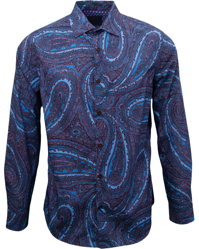 Norman Caserta Paisley Shirt - Navy