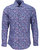 Norman Skull Paisley Shirt - Sapphire