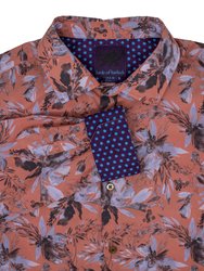 Norman Watercolor Shirt Floral Cinnamon