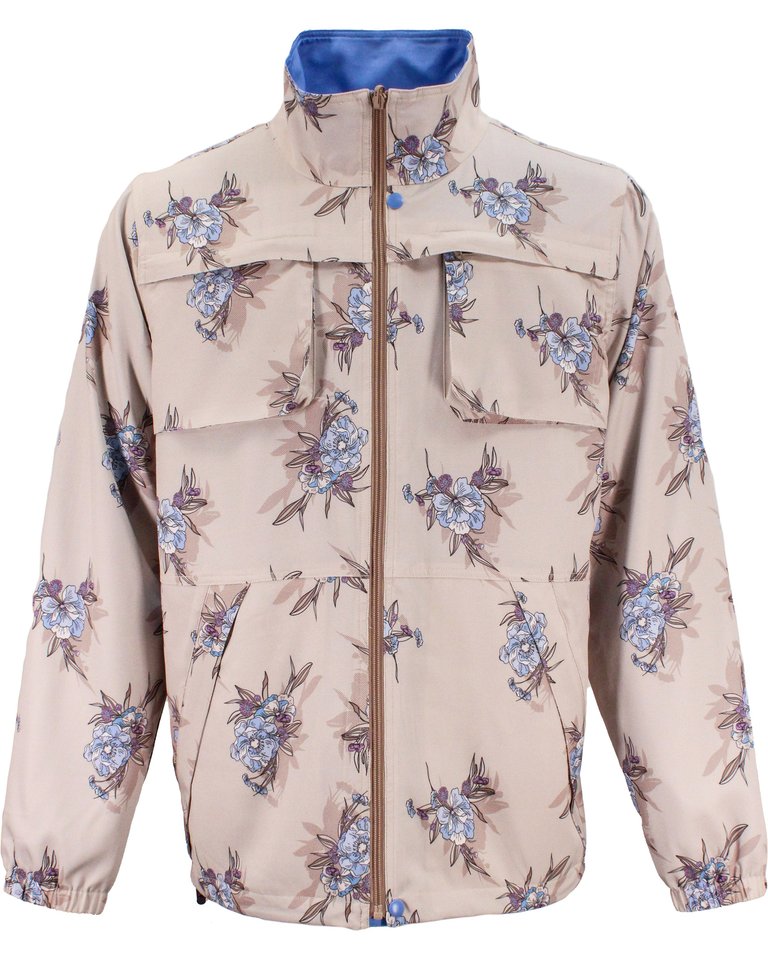 Pascal Oxford Harmony Reversible Performance Jacket - Pumice - Pascal Oxford Flowers Pumice