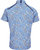 Pietro Handcut Floral Polo Shirt - Blue