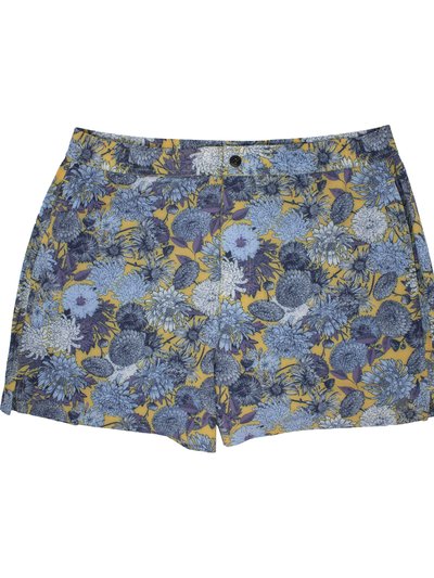 Lords of Harlech Quack 2 Mums Floral Yellow Swim Trunk product