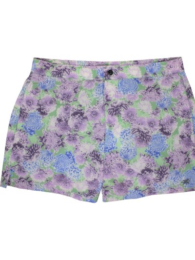 Lords of Harlech Quack 2 Patio Floral Green Swim Trunk product
