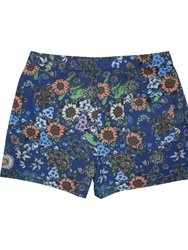 Quack 2 Rumspringa Floral Navy Swim Trunk