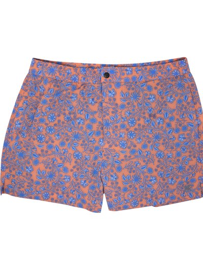 Lords of Harlech Quack 2 Shadow Floral Coral Swim Trunk product