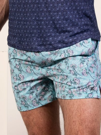 Lords of Harlech Quack Blossom Canvas Swim Short Aqua product