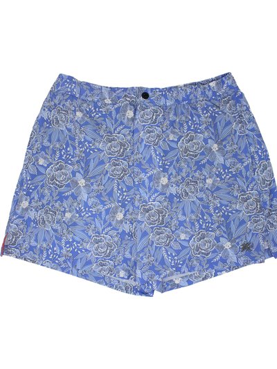Lords of Harlech Quack Cutout Floral Swim Short - Blue product