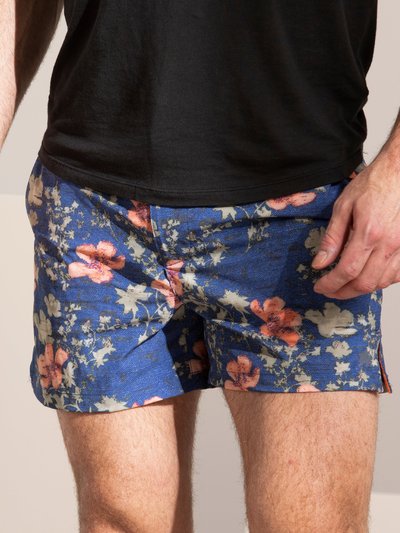 Lords of Harlech Quack Oriental Hibiscus Swim Short Navy product