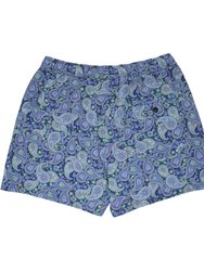 Quack Pow Paisley Swim Short - Grass