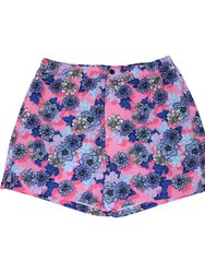 Quack Snap Floral Swim Short - Pink - Pink