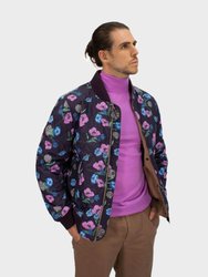 Ron Spaced Floral Reversible Bomber Jacket - Tan - Ron Tan Spaced Floral