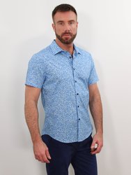 Scott Falling Blossom Shirt - BLUE