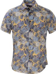 Scott Mums Floral Yellow Shirt - Scott Mumms Floral Yellow