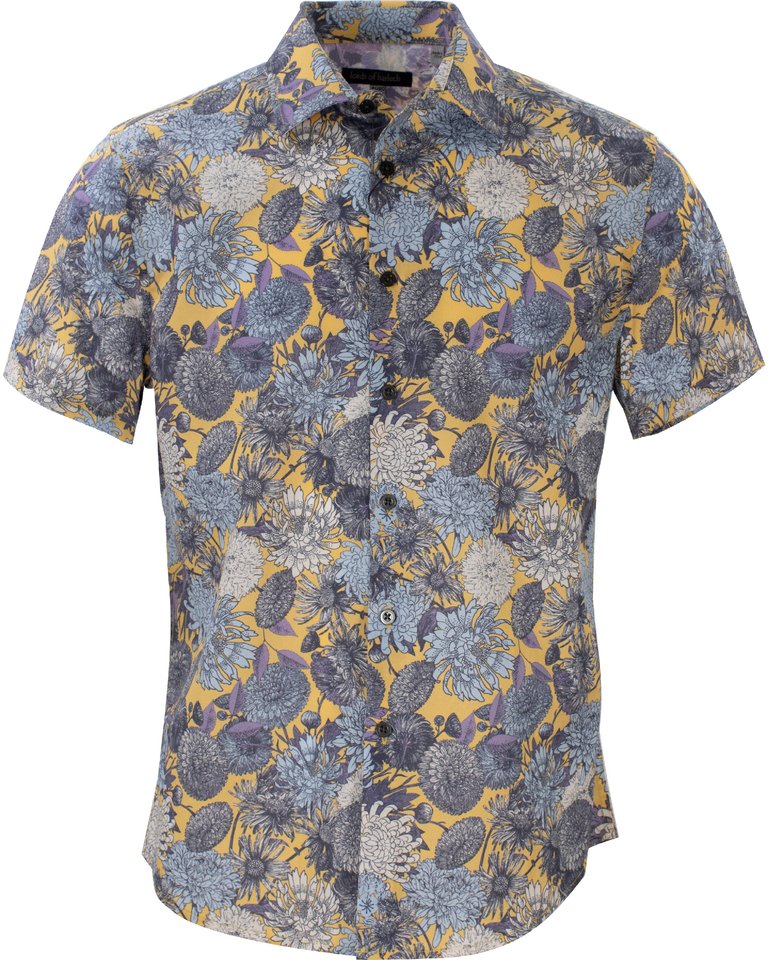 Scott Mums Floral Yellow Shirt - Scott Mumms Floral Yellow