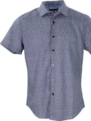 Scott Small Petals Shirt - Blue