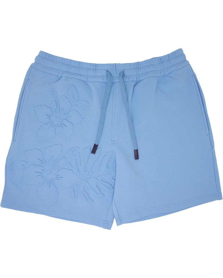 Silus Embossed Interlock Shorts - Blue - Silus Embossed Blue