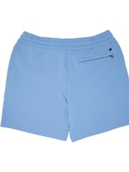 Silus Embossed Interlock Shorts - Blue