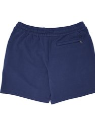 Silus Embossed Interlock Shorts - Navy