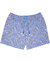 Silus Handcut Floral Interlock Shorts - Blue - Silus Handcut Floral Interlock Shorts - Blue