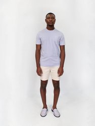 Tate Lavender & Yellow Stripe Crew Neck Tee