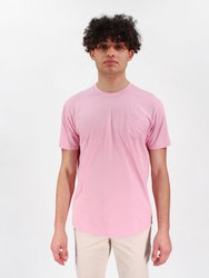 Tate Pink Stripe Crew Neck Tee - Pink Stripe