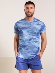 Taylor Crane Camo Tee - Blue - Blue