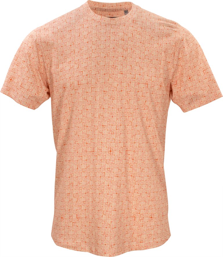 Taylor Parquet Peach Crew Neck Tee - Parquet Peach