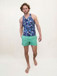 Tedford Snap Floral Tank - Navy