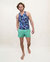 Tedford Snap Floral Tank - Navy