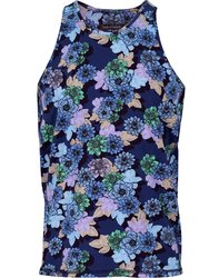 Tedford Snap Floral Tank - Navy - Tedford Snap Floral Navy