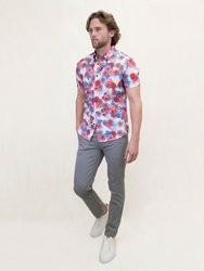 Tim Snap Floral Shirt - Melon